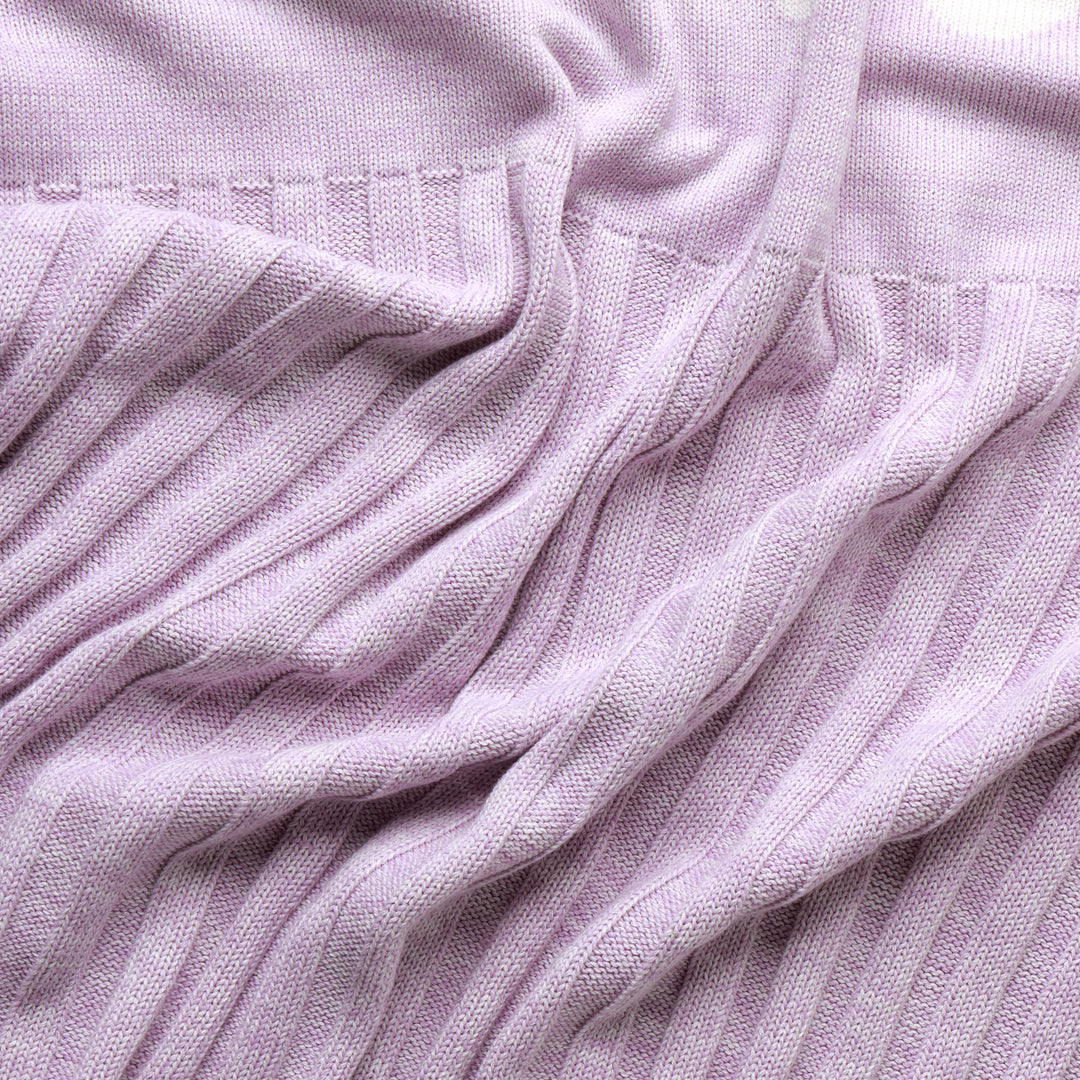 Rib Marle Name Blanket in Lilac - personalised and made to order by Namely Co, view 9