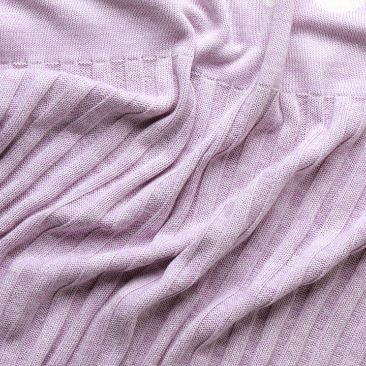 Rib Marle Name Blanket in Lilac - personalised and made to order by Namely Co, view 9