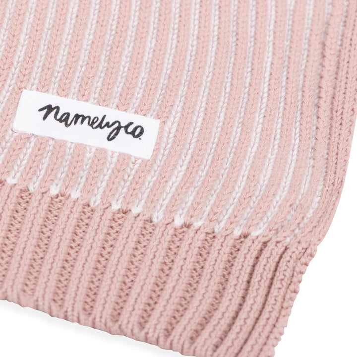 Luxe Rib Name Blanket in Ballet - personalised and made to order by Namely Co, view 7