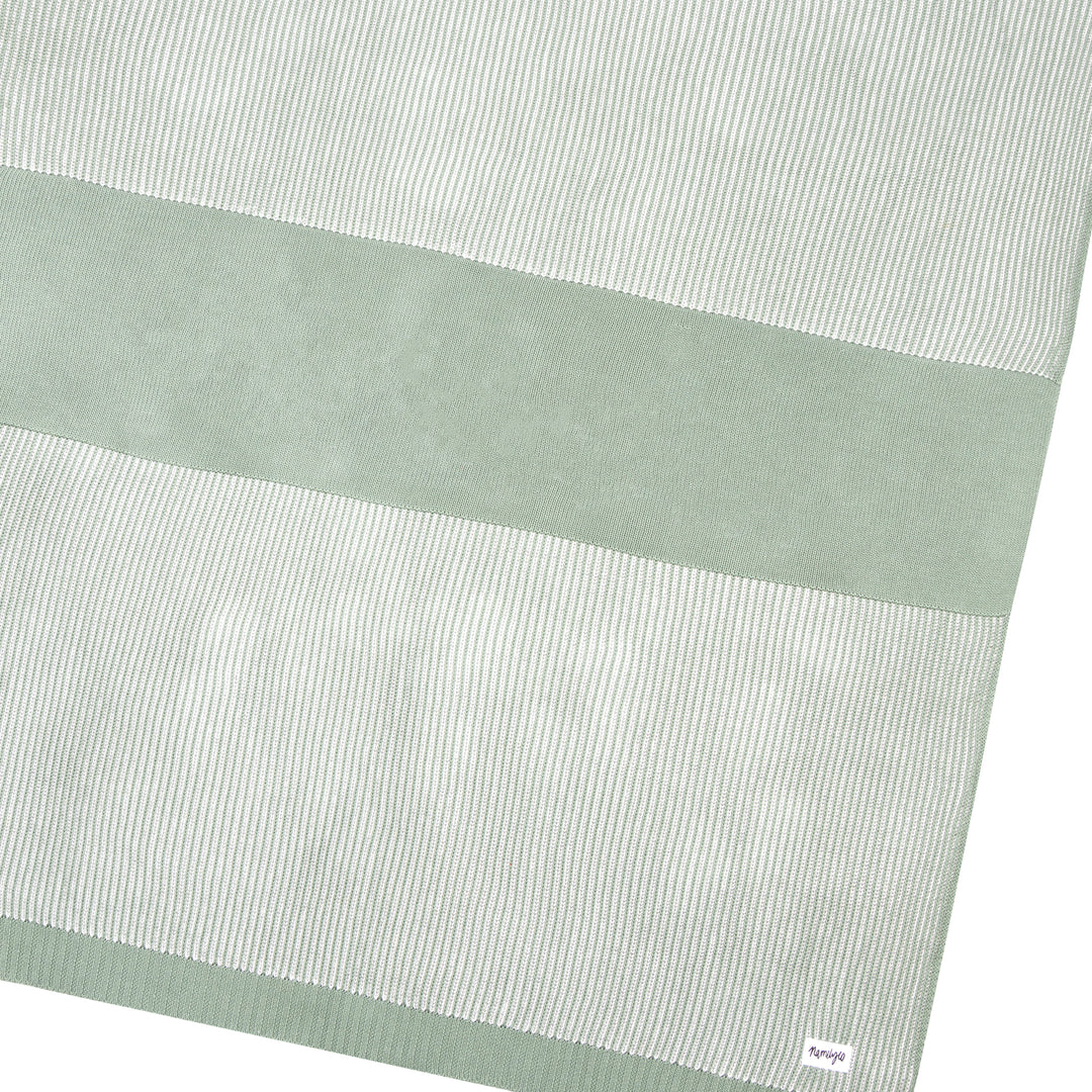 Luxe Rib Name Blanket in Lily Pad - personalised and made to order by Namely Co, view 5