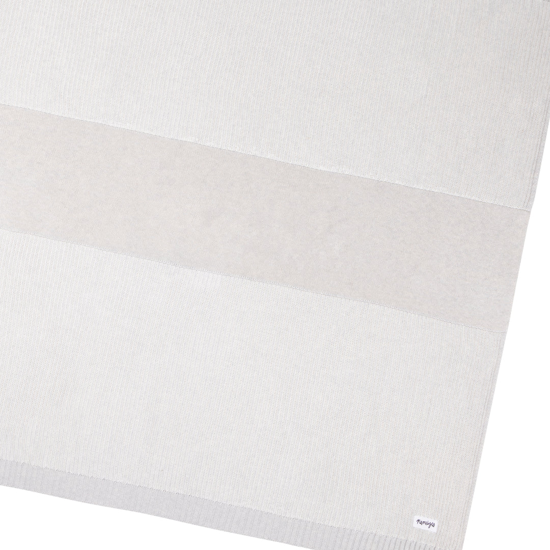 Luxe Rib Name Blanket in Snow Marle - personalised and made to order by Namely Co, view 5