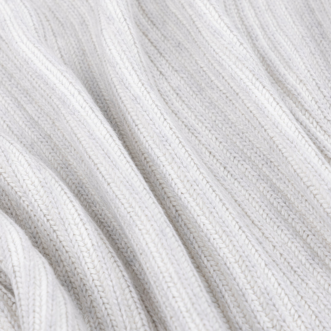 Luxe Rib Name Blanket in Snow Marle - personalised and made to order by Namely Co, view 6