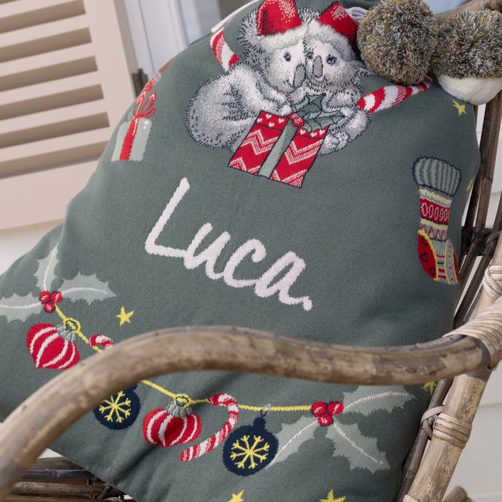 Classic Christmas Santa Sack - May Gibbs in Dark Forest - personalised and made to order by Namely Co, view 2