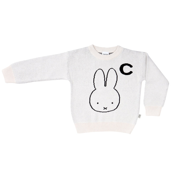 Miffy Letter Jumper in Oatmeal - personalised and made to order by Namely Co, view 2