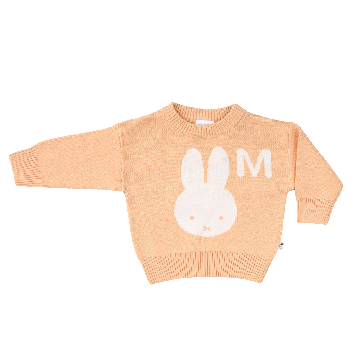 Miffy Letter Jumper in Peach Nougat - personalised and made to order by Namely Co, view 2