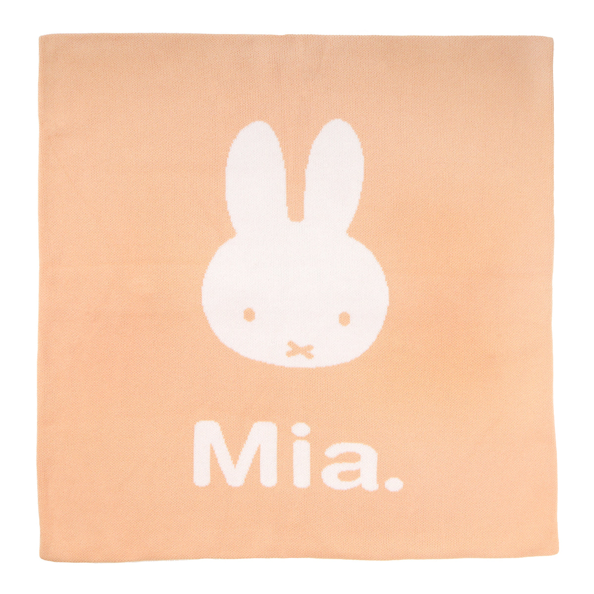 Euro Pillowcase - Miffy in Peach Nougat - personalised and made to order by Namely Co, view 2