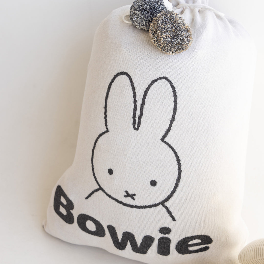 Classic Christmas Santa Sack - Miffy in Oatmeal - personalised and made to order by Namely Co, view 4
