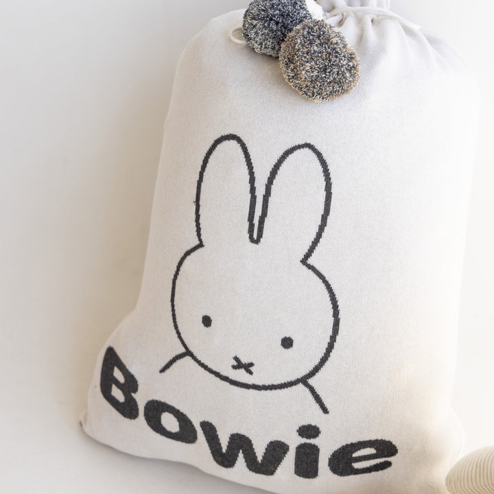 Classic Christmas Santa Sack - Miffy in Oatmeal - personalised and made to order by Namely Co, view 4