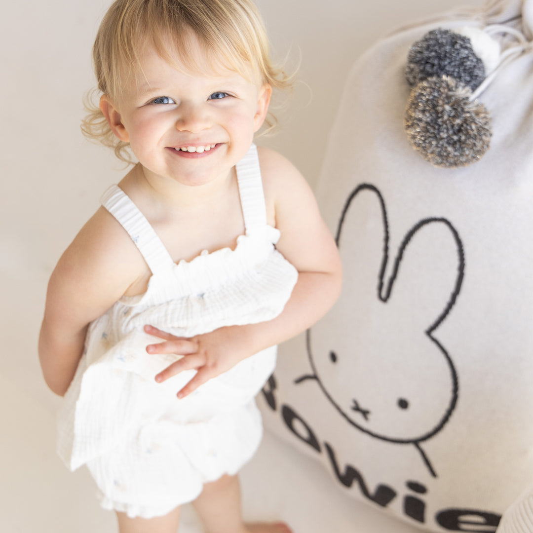 Classic Christmas Santa Sack - Miffy in Oatmeal - personalised and made to order by Namely Co, view 5