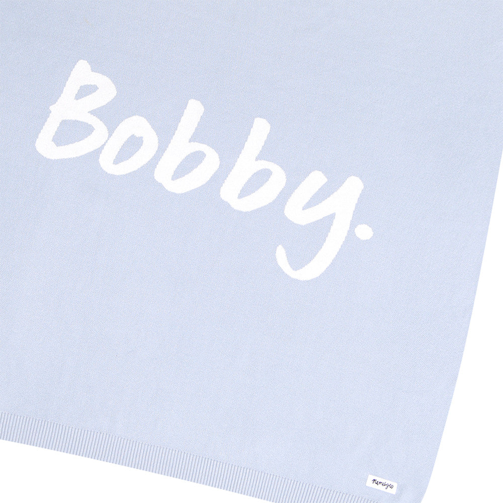 Classic Name Blanket in Kentucky Blue - personalised and made to order by Namely Co, view 7