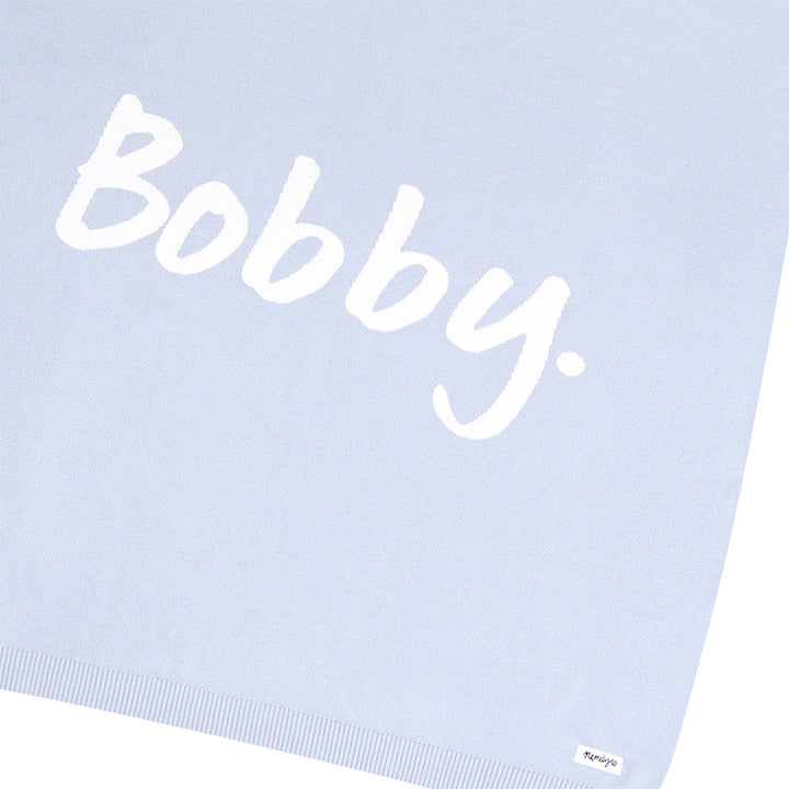Classic Name Blanket in Kentucky Blue - personalised and made to order by Namely Co, view 7