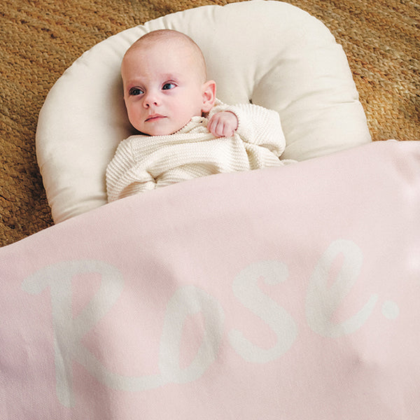 Name Blanket - Pastel Pink