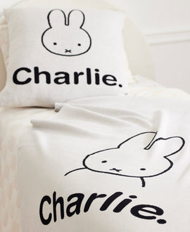 Miffy Name Blanket - Oatmeal