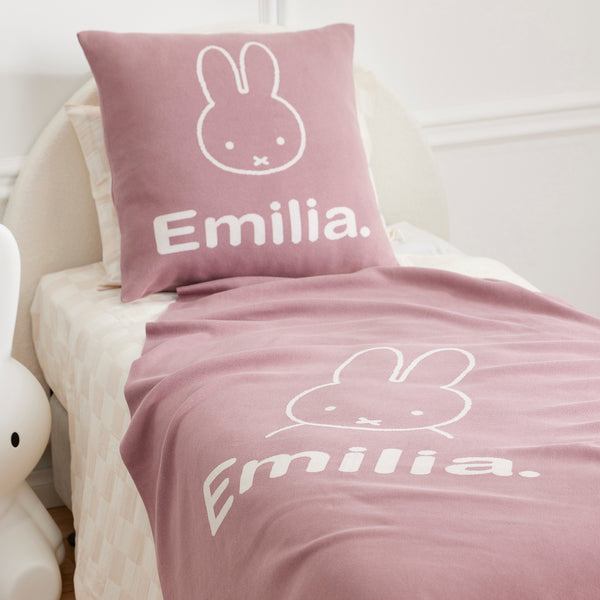 Miffy Euro Pillowcase - Rose Bloom