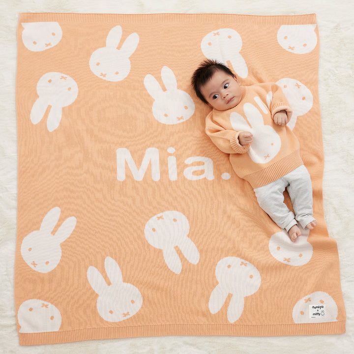Miffy Letter Jumper in Peach Nougat - personalised and made to order by Namely Co, view 3