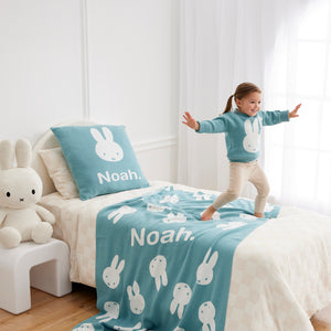 
                  
                    Load image into Gallery viewer, Miffy Letter Jumper - Stone Blue
                  
                