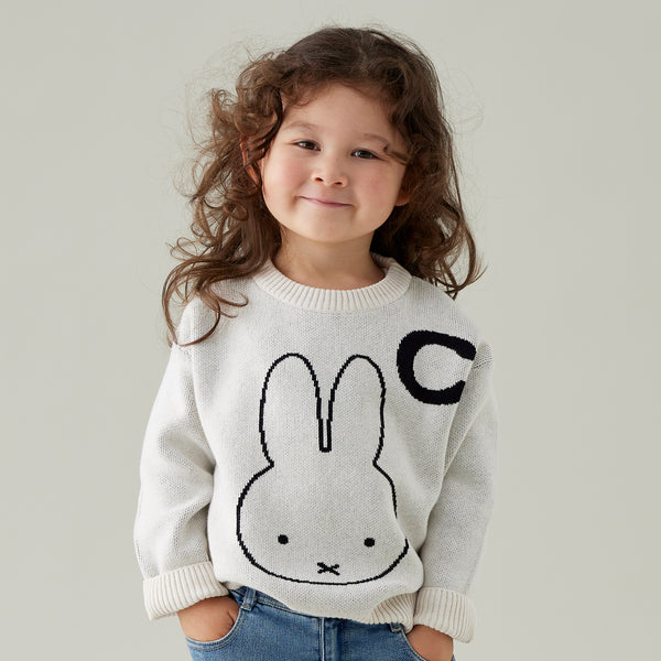 Miffy Letter Jumper - Oatmeal