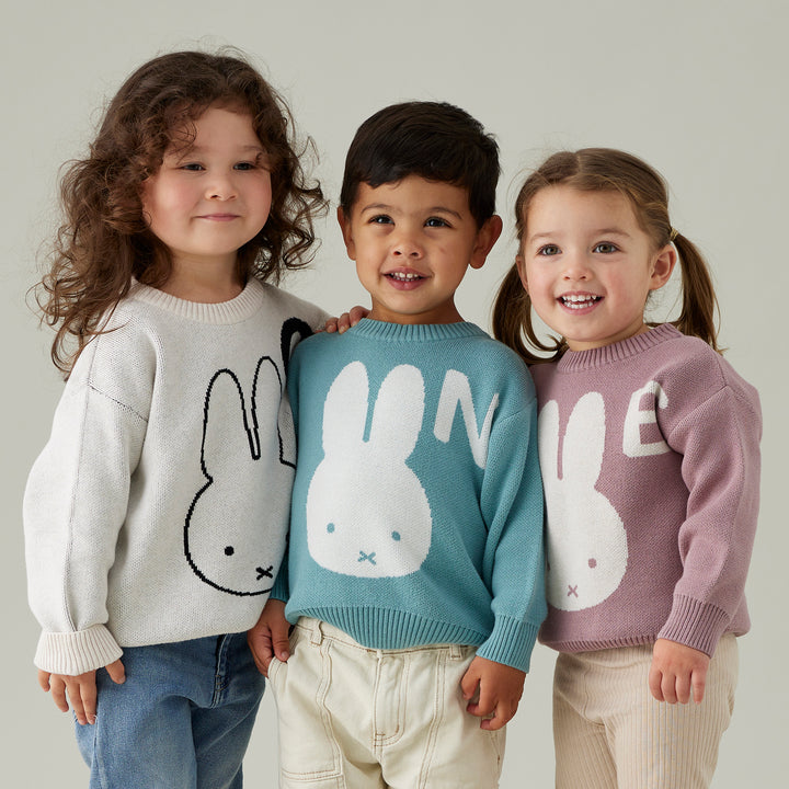 Miffy Letter Jumper in Oatmeal - personalised and made to order by Namely Co, view 4
