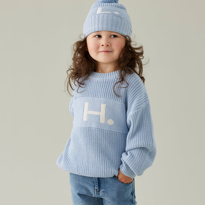 Letter Jumper in Kentucky Blue - personalised and made to order by Namely Co, view 4