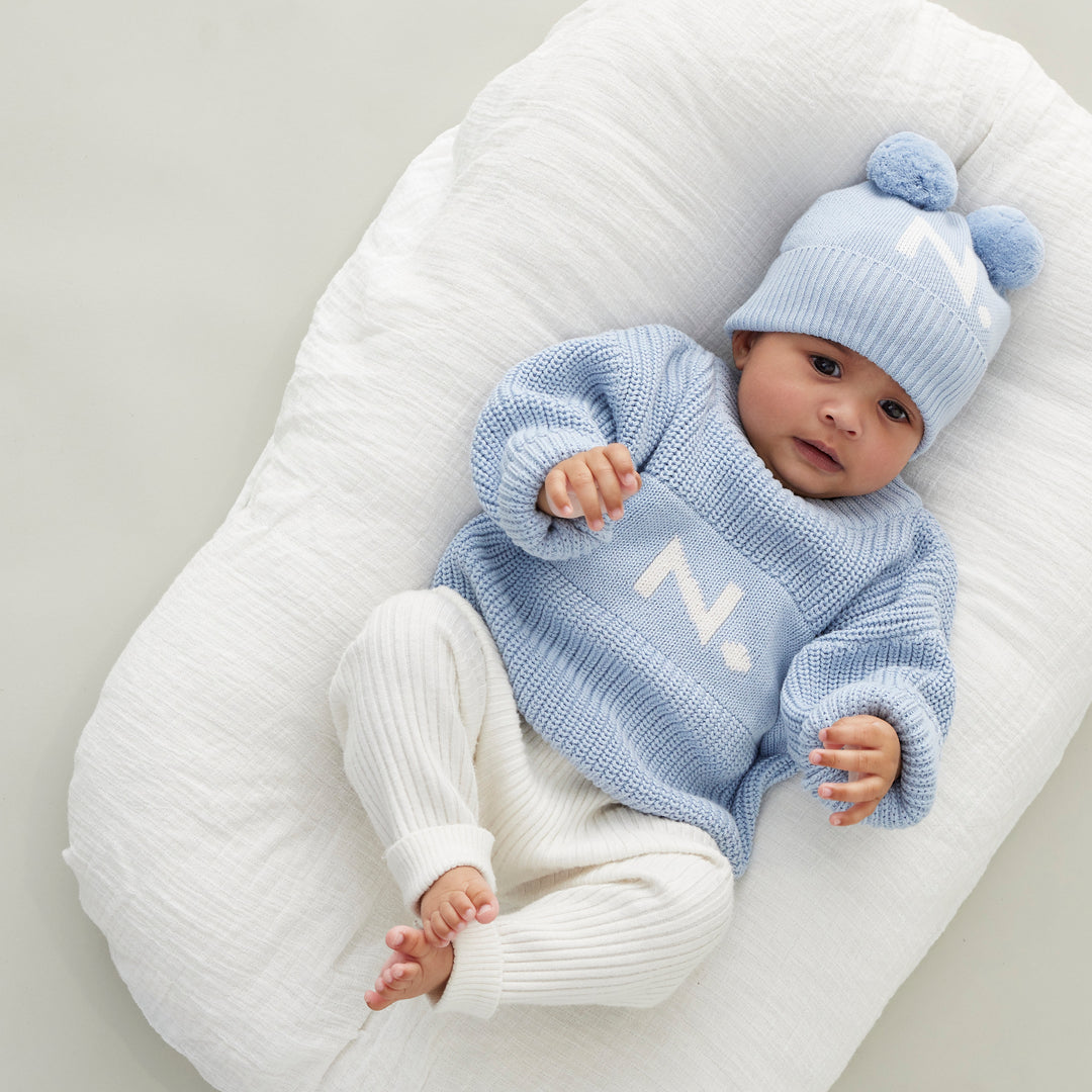 Letter Jumper in Kentucky Blue - personalised and made to order by Namely Co, view 3