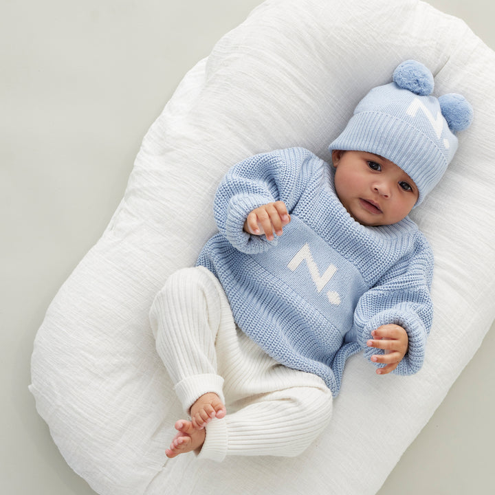 Letter Jumper in Kentucky Blue - personalised and made to order by Namely Co, view 3