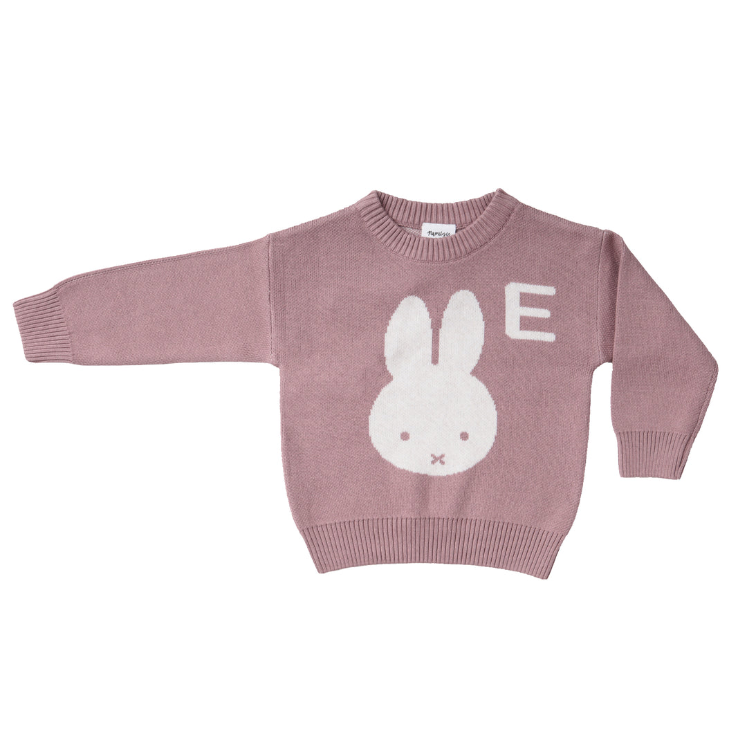 Miffy Letter Jumper in Rose Bloom - personalised and made to order by Namely Co, view 4