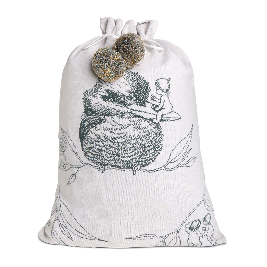 Classic Christmas Santa Sack - May Gibbs in Kookaburra Dark Forest - personalised, view 5