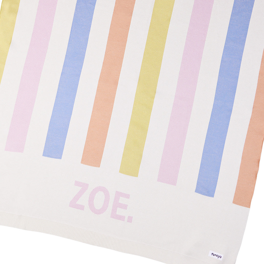 Classic Name Blanket in Stripe - personalised and made to order by Namely Co, view 4