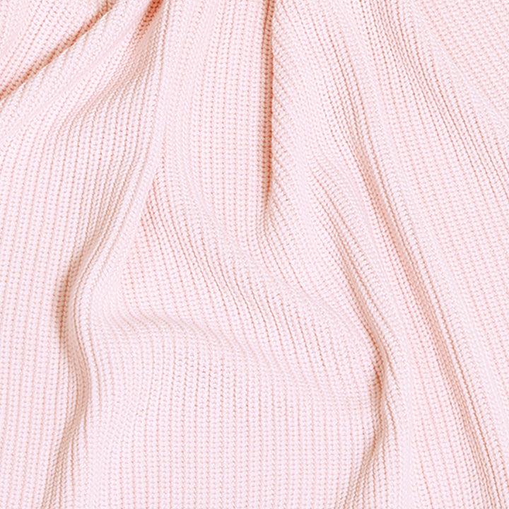 Chunky Knit Name Blanket in Pastel Pink - personalised and made to order by Namely Co, view 2