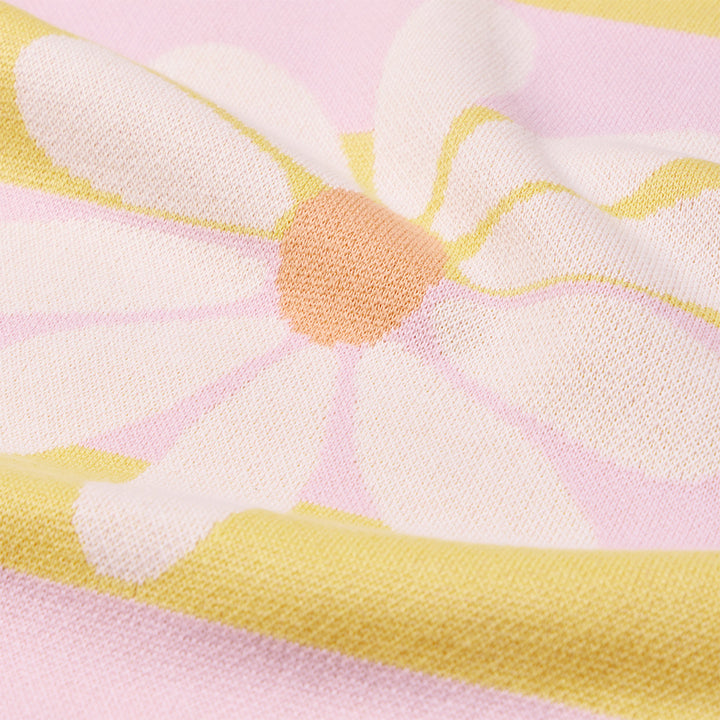 Classic Name Blanket in Daisy Stripe - personalised and made to order by Namely Co, view 5