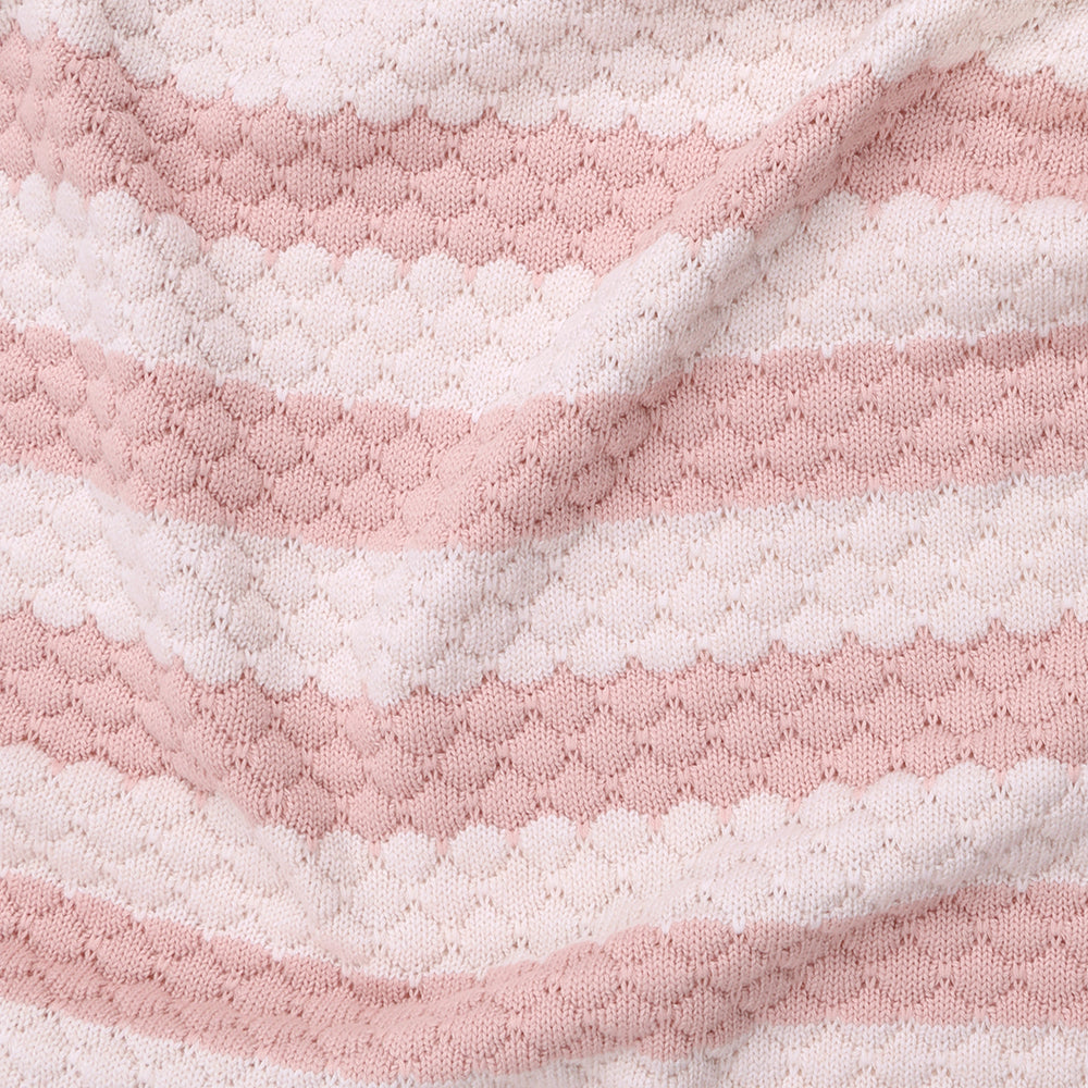 
                  
                    Load image into Gallery viewer, Bubble Stripe Name Blanket - Petal
                  
                