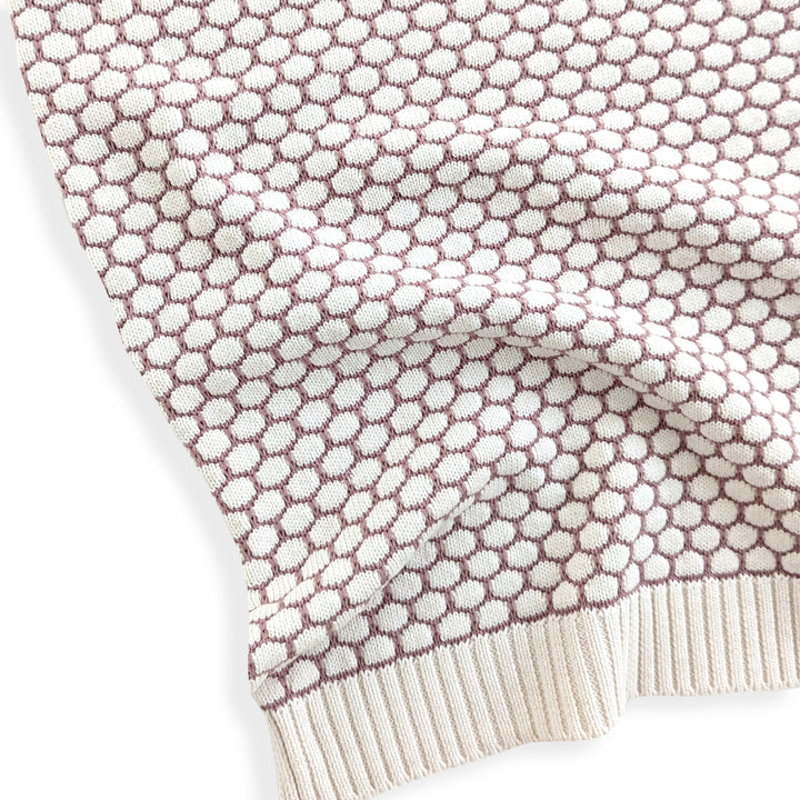 Chunky Bubble Name Blanket in Rose Bloom - personalised and made to order by Namely Co, view 8