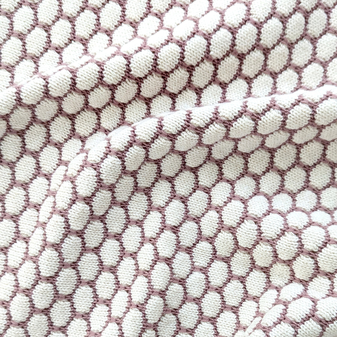 Chunky Bubble Name Blanket in Rose Bloom - personalised and made to order by Namely Co, view 5