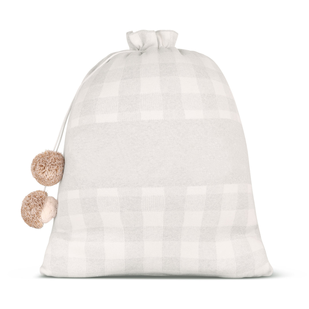 Classic Christmas Santa Sack in Snow Marle Gingham - personalised and made to order by Namely Co, view 3