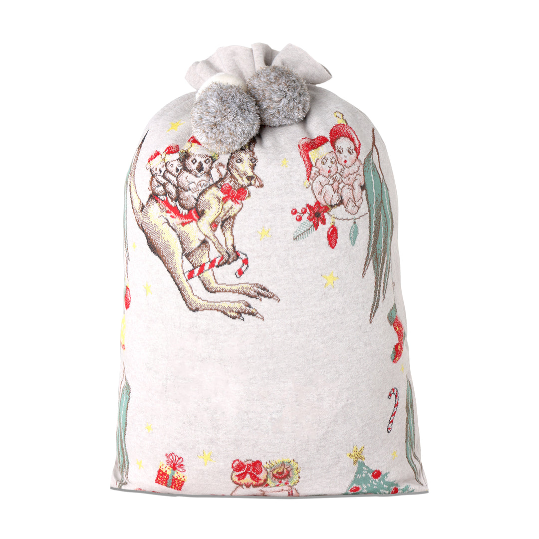 Classic Christmas Santa Sack - May Gibbs in Stone Marl - personalised and made to order by Namely Co, view 6
