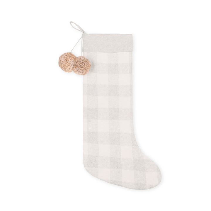Classic Christmas Santa Stocking in Snow Marle Gingham - personalised and made to order by Namely Co, view 3