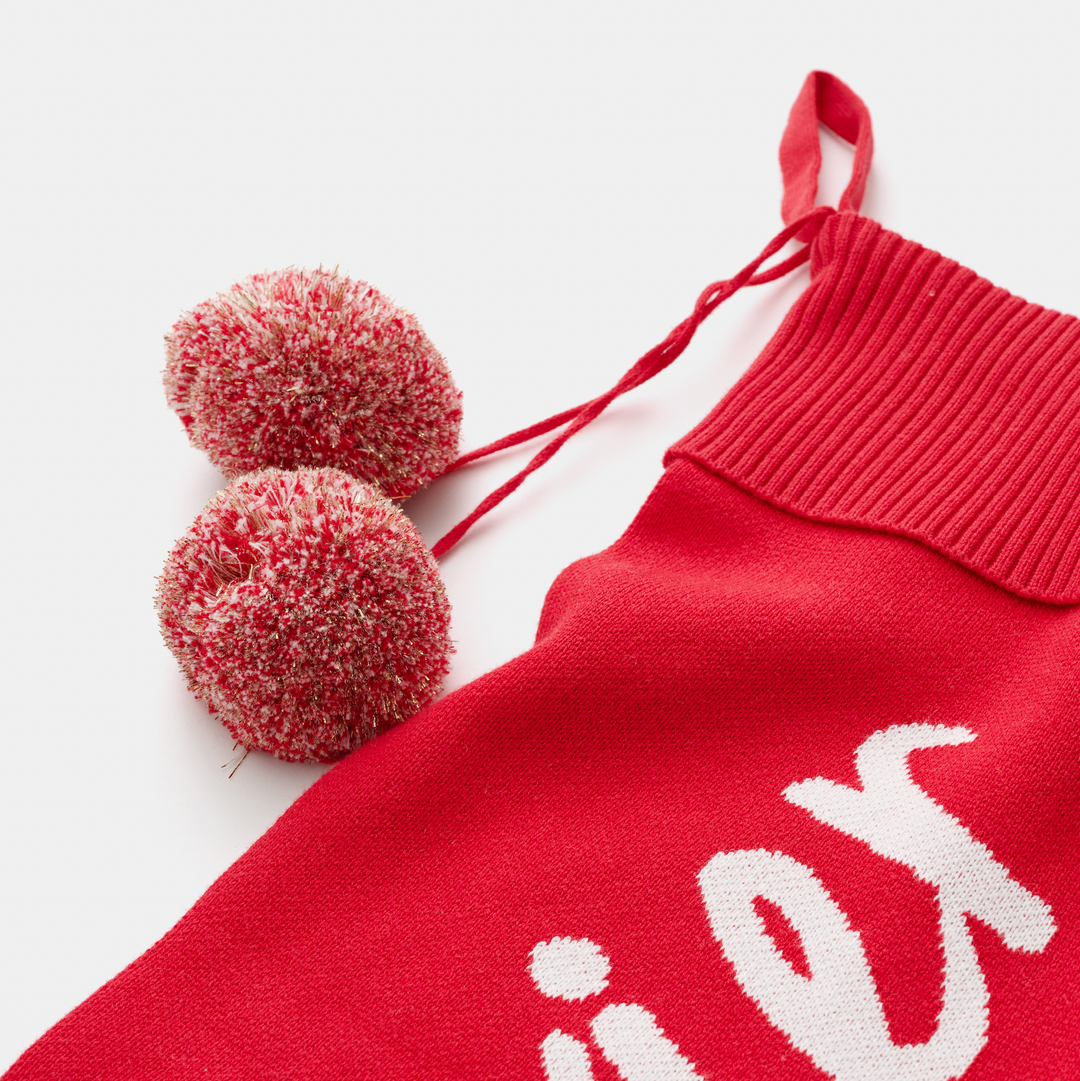 Classic Christmas Santa Stocking in Red - personalised and made to order by Namely Co, view 3