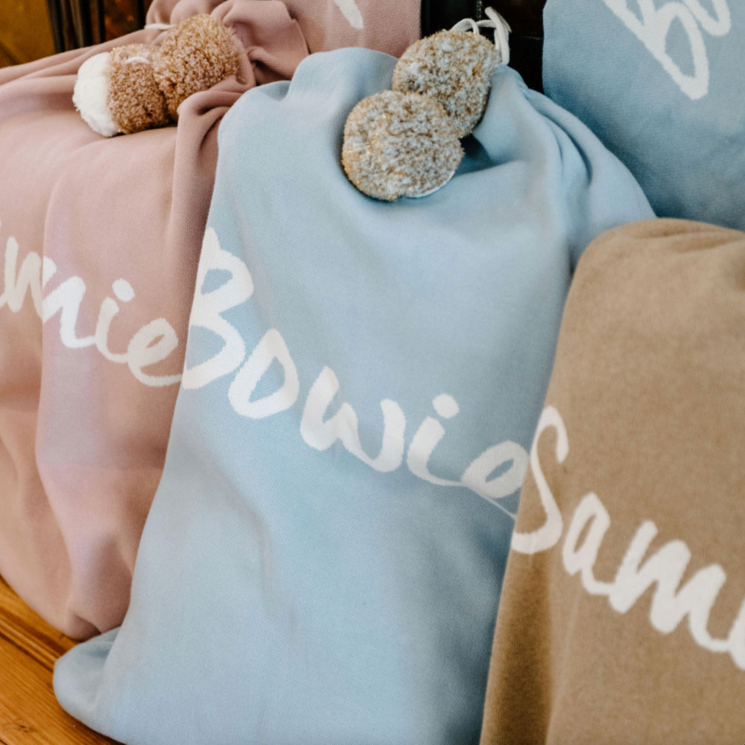 Classic Christmas Santa Sack in Kentucky Blue - personalised and made to order by Namely Co, view 5