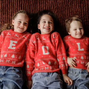 
                  
                    Load image into Gallery viewer, Kids Christmas Fair Isle Jumper
                  
                