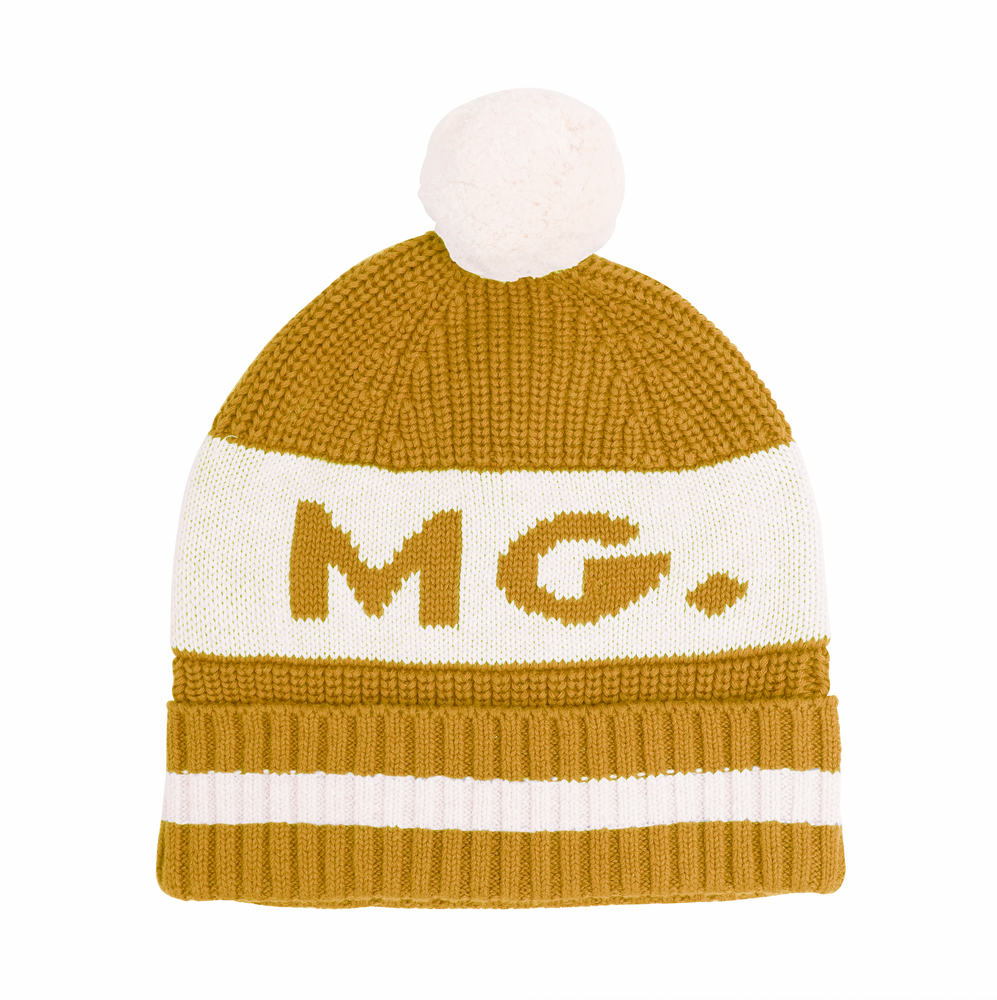 
                  
                    Load image into Gallery viewer, Chunky Beanie Honey Mustard &amp;amp; Ivory
                  
                