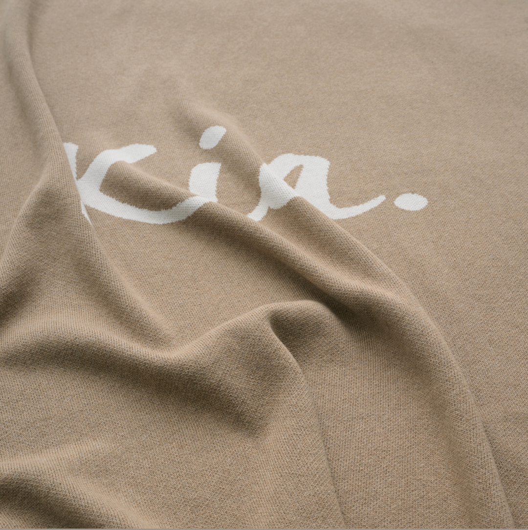 Classic Name Blanket in Light Camel - personalised and made to order by Namely Co, view 2