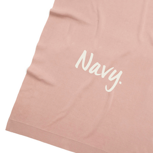 
                  
                    Load image into Gallery viewer, Navy - Cot Blanket - Sample
                  
                