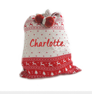 
                  
                    Load image into Gallery viewer, Charlotte - Fair Isle Santa Sack - Sample
                  
                