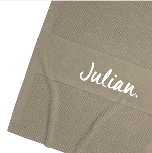 
                  
                    Load image into Gallery viewer, Julian - Popcorn Knit Cot Blanket - Sample
                  
                