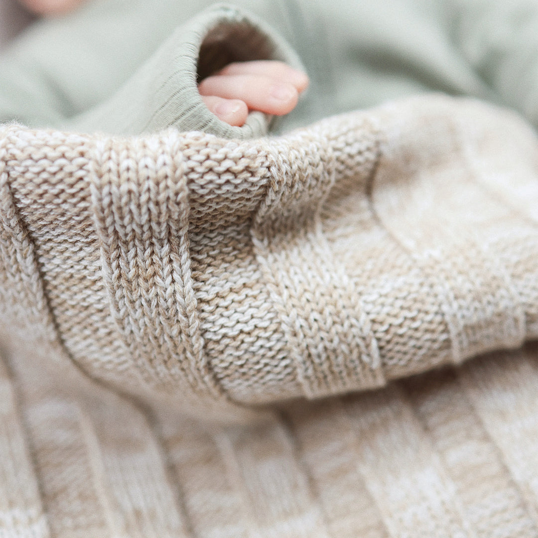 Rib Marle Name Blanket in Light Camel - personalised and made to order by Namely Co, view 12