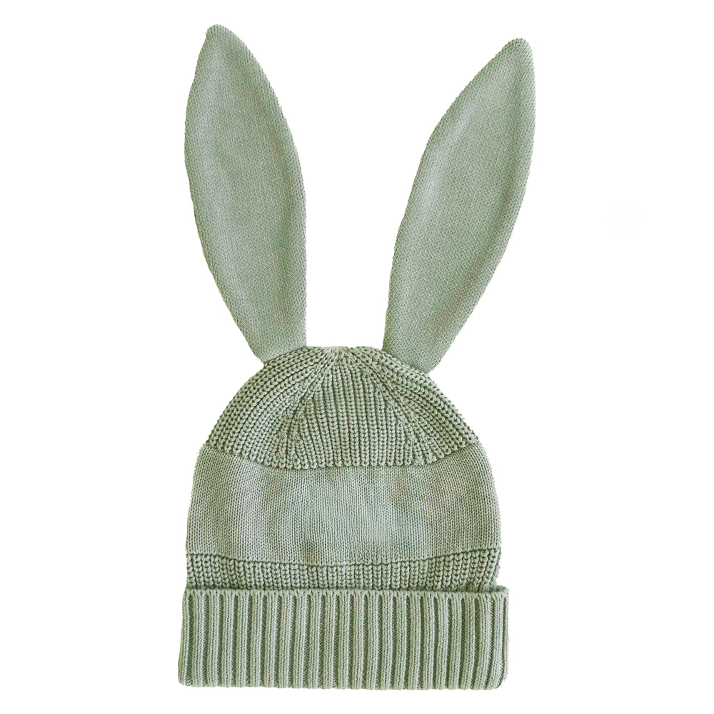 
                  
                    Load image into Gallery viewer, Bunny Beanie Lily Pad &amp;amp; Ivory
                  
                