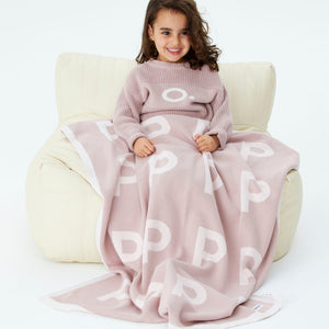 
                  
                    Load image into Gallery viewer, Multi Letter Blanket - Ballet Pink
                  
                