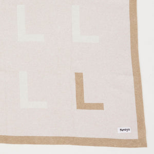 
                  
                    Load image into Gallery viewer, Multi Letter Blanket - Light Camel
                  
                