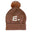 Chunky Knit Letter Beanie - Russet