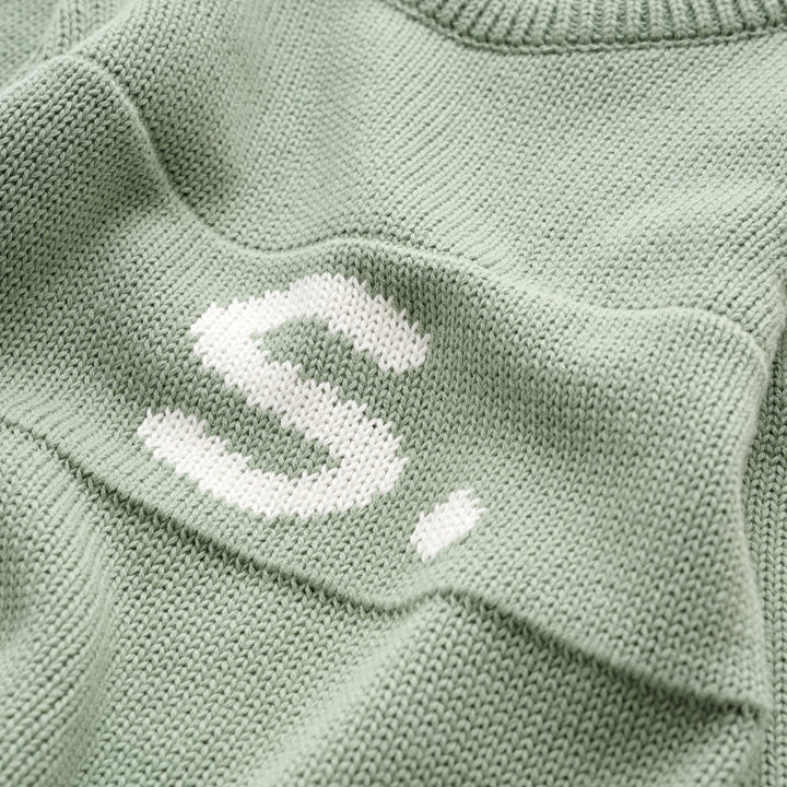 Letter Bodysuit in Lily Pad - personalised and made to order by Namely Co, view 3